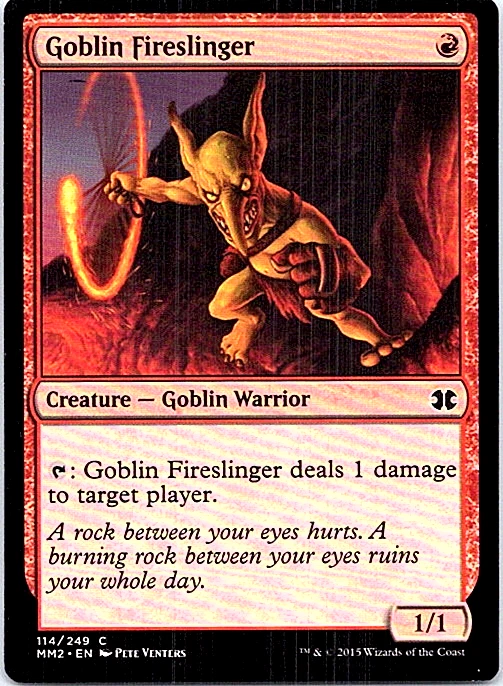 Goblin Fireslinger Magic The Gathering Modern Masters 2015 Light Play  - Image 1 of 1