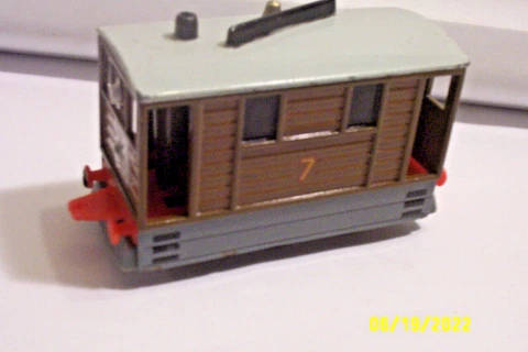 Toby #7 Tram ERTL Thomas the Train Vintage 1989 Friends Diecast Engine Rare Cover