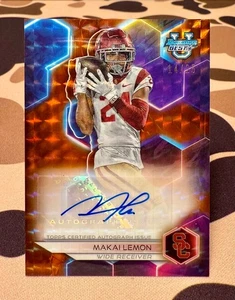 Makai Lemon Autograph 2023 Bowman Best Orange Geometric Refractor SSP Auto /25 - Picture 1 of 2