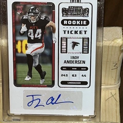 2022 Panini Contenders - Rookie Ticket Autographed Troy Andersen #175 (AU, RC) - Image 1 of 2