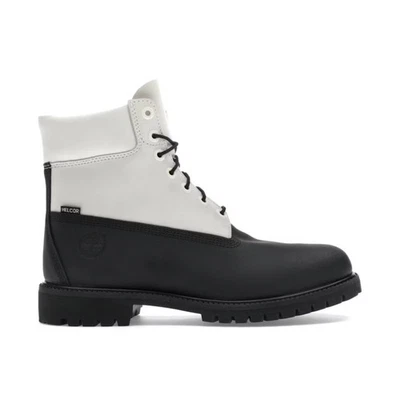 Timberland 6" Premium Waterproof Black Helcor Leather White TB0A5YQW Mens New - Image 1 of 4
