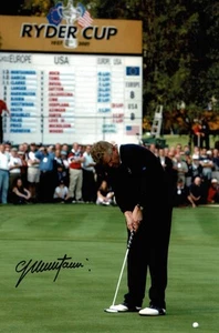 Colin Montgomerie Signed Ryder Cup Team Europe 12x8 Golf Photo + Dealer COA - Picture 1 of 1