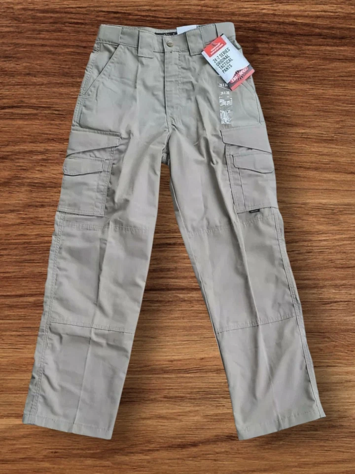 Tru-Spec Khaki Cargo Pants Men's Size 28x30 Model 1060042 Polyester Blend NWT - Image 1 of 4