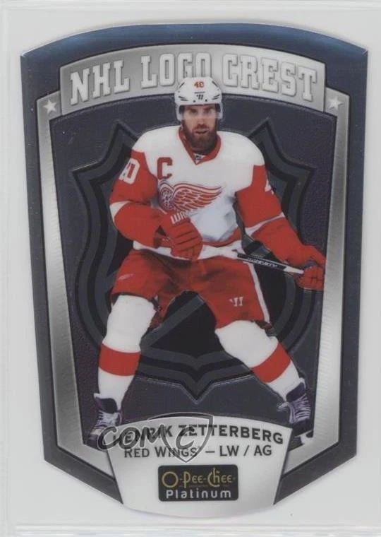 2016-17 O-Pee-Chee Platinum NHL Logo Crest Die-Cuts Henrik Zetterberg #NHLLD-12 - Image 1 of 2