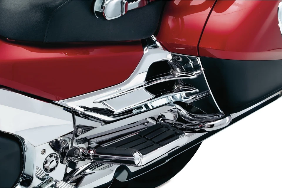 Cubiertas de caja de batería con persianas Kuryakyn 3913 cromadas 01-10 Honda Gold Wing GL1800 Foto 1 de 1