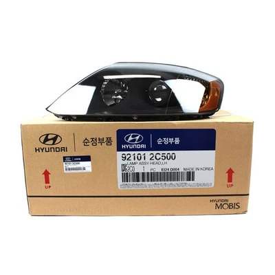 For Hyundai Tiburon GENUINE HEAD LIGHT BLACK LEFT 2003 2004 2005 2006 Foto 1 de 4