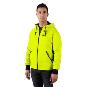 Milwaukee, M12 Cordless High-Vis Heated Jacket Hoodie - Medium, Size M, Color - Picture 1 of 12