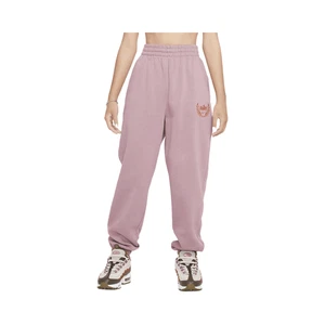 Nike Sportswear Club Fleece Girls' Loose Pants (Plum Dust/Light Wild Mango) - Picture 1 of 1