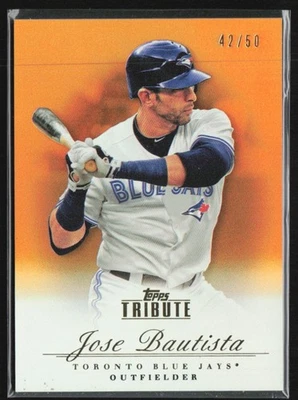 Jose Bautista 2012 Topps Tribute Orange /50 #3 Toronto Blue Jays - Image 1 of 2