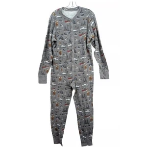 LL Bean Union Anzug Herren Medium Grau Thermo Nachtwäsche Baumwolle Jagd Angeln - Bild 1 von 10