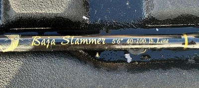 Baja Slammer 5’6 Black Rod Short 40-100lbs Line New - Image 1 of 2