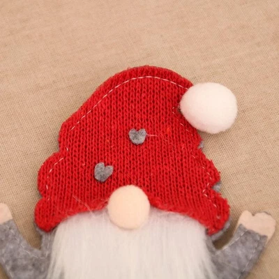 Juego de bolsas de almacenamiento de tela no tejida con tema de Papá Noel Foto 1 de 4