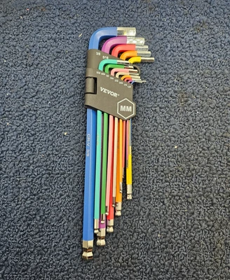 (13 PIECES) VEVOR Hex Key Allen Wrenches - Long Arm Ball End Key, 1/20 to 3/8 - Image 1 of 4