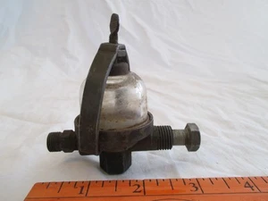 VINTAGE FUEL FILTER GLASS BOWL IN LINE 1930's RAT ROD OR DODGE ? - Picture 1 of 12