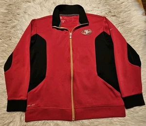 Nike On Field San Francisco 49ers Red Full-Zip Jacket Size LG Men See Pictures - Picture 1 of 8