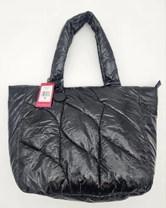 Vince Camuto Leesa schwarze gefütterte Tasche, Schultertasche, Handtasche, leicht, neu mit Etikett - Bild 1 von 10