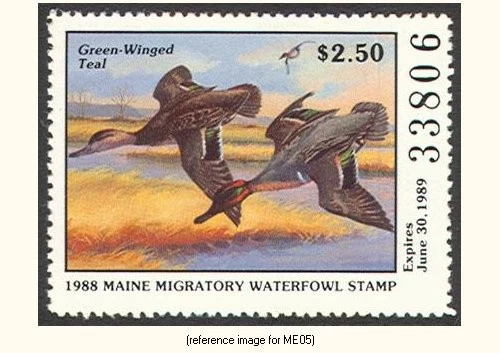 HALFPRICEDUCK Maine Duck Stamp 1988 $2.50 - Image 1 of 1