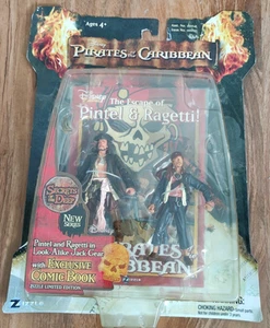 Pirates of the Caribbean Zizzle 2 Pack Action Figures (2007) - Pintel & Ragetti - Picture 1 of 5