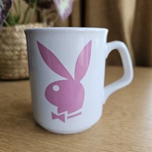 Vintage Playboy Mug Pink Bunny White Ceramic - Picture 1 of 6