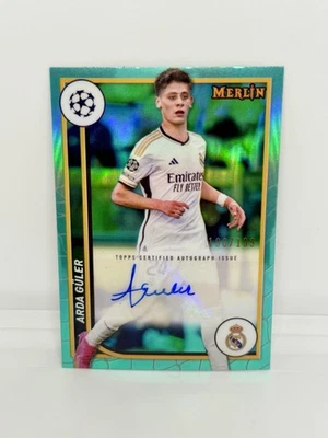 Coche ARDA GÜLLER 2023 Topps Chrome Merlin Aqua Refractor /199 Real Madrid #AU-AG Foto 1 de 3