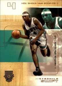 2002-03 Fleer Hot Shots Hot Hands Basketball Card #91 Stromile Swift /199