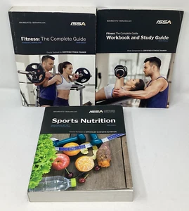 Set Of 3 ISSA Fitness The Complete Guide And Workbook Sports Nutrition - Picture 1 of 3