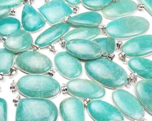 Aventurine Pendant 925 Sterling Silver Pelted, Wholesale Gemstone Pendant - Picture 1 of 10