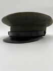 Vintage U.S. Military Wool Visor Hat Army Green 6 7/8 1957 1950’s Bancroft