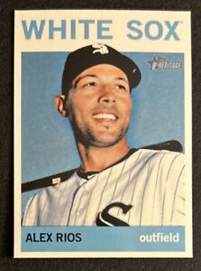 2013 Topps Heritage Alex Rios Baseball Card #195 White Sox OF NM