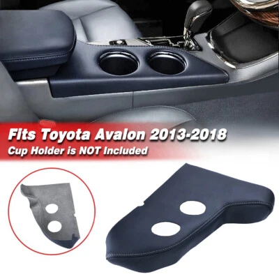 Cup Holder Panel PU Leather Cover Trim Dark Gray For Toyota Avalon 2013-2018 - Image 1 of 4