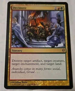 2014 Wizard Coast Magic The Gathering Conspiracy Decimate 185 Gaming Card - Picture 1 of 2