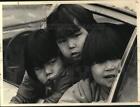1978 Press Photo Aleut Indian Eskimo Children. - Hpa14397
