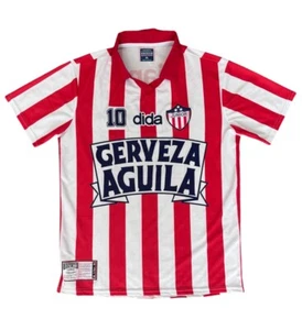 Camiseta local Atlético Junior de Barranquilla 1995 Dida #10 para hombre talla grande - Imagen 1 de 7