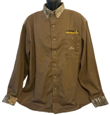 Team Realtree Shirt Mens Sz 2XL Hunting Camouflage Button Down USA Made Vintage - Image 1 of 4