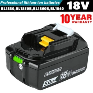 Battery For Makita BL1860B Genuine BL1850B BL1840B 18V LXT Li-Ion 5.0Ah - Picture 1 of 12