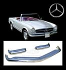 Brand new Mercedes Pagoda W113 stainless steel bumpers