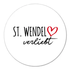 Magnet St. Wendel verliebt Kühlschrankmagnet 59mm Geschenkidee Souvenir Präsent - Bild 1 von 4
