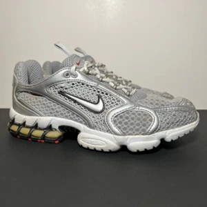 Herren Vintage Nike Air Zoom Spiridon Käfig 2 metallic silber Sportschuhe/Größe 8,5 - Bild 1 von 9