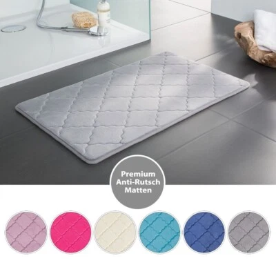 Badmatte 50x80cm uni • Badvorleger • Badteppich • Duschvorleger Viskoelastische - Bild 1 von 4