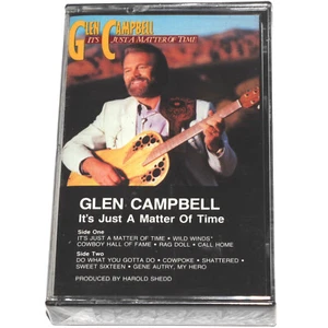 Glen Campbell - It's Just A Matter Of Time (Cassette Tape 1985) NEW SEALED - Picture 1 of 4