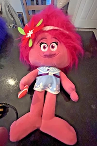 DreamWorks TROLLS Poppy HOLIDAY GREETER 20in Christmas 2022 Pink Plush - - Picture 1 of 4