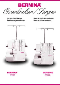 BERNINA 700D 800DL Instructions Workbook Service / Repair manual & Parts * on CD - Picture 1 of 12