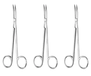 Sanvenero Dissecting Scissor 14cm 5.5" Straight & Curved 3 Pcs - Picture 1 of 4