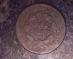 1831 Large Letters Coronet Head Large Cent  Rev Cud - Picture 1 of 2