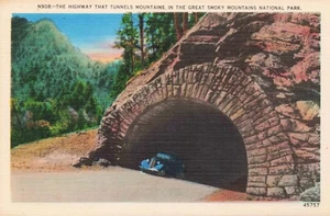 Highway that Tunnels Mountains Great Smoky Mountains National Park TN - Picture 1 of 2