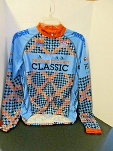 PRIMAL~Long Sleeve FULL ZIP CYCLING SHIRT~Peoples Coast Classic~Men's Small - Picture 1 of 3