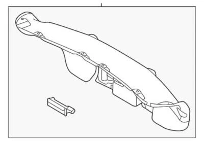 Conjunto de panel de moldura de puerta trasera genuino Ford Lincoln MKS 2013-2016 DA5Z-5445594-AB Foto 1 de 2