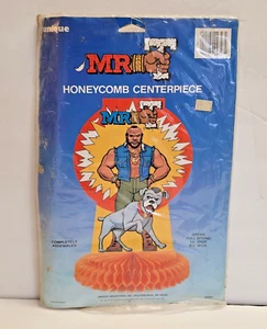 Vintage Mr. T 13” Honey Comb Tissue Paper Birthday Centerpiece Unique 1983 - Picture 1 of 10