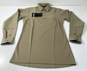 BLAUER 8471 ARMORSKIN WOOL BASE UNIFORM SHIRT LONG SLEEVE SILVER TAN MENS 3XL 33 - Picture 1 of 4