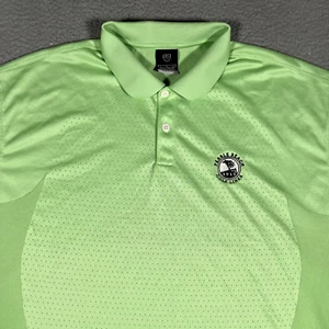 Nike Shirt Mens Large Green Pebble Beach Golf Performance Stretch Polo Dri-Fit - Picture 1 of 11